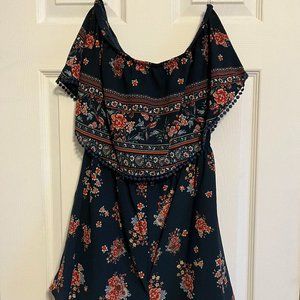 Flowered Charlotte Russe Romper